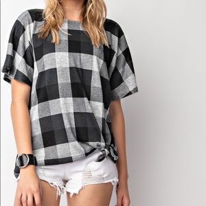 Plaid top